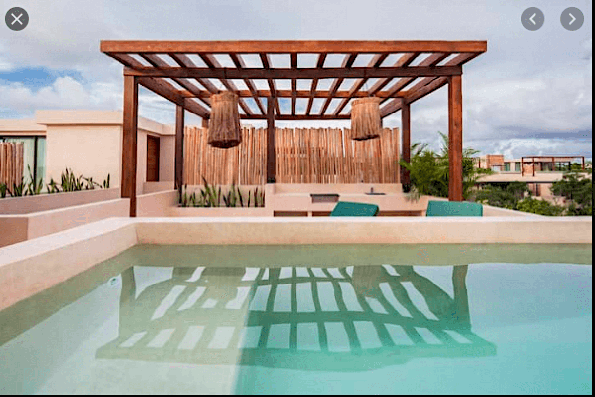 Condo with private pool surrounded by green areas in Tulum