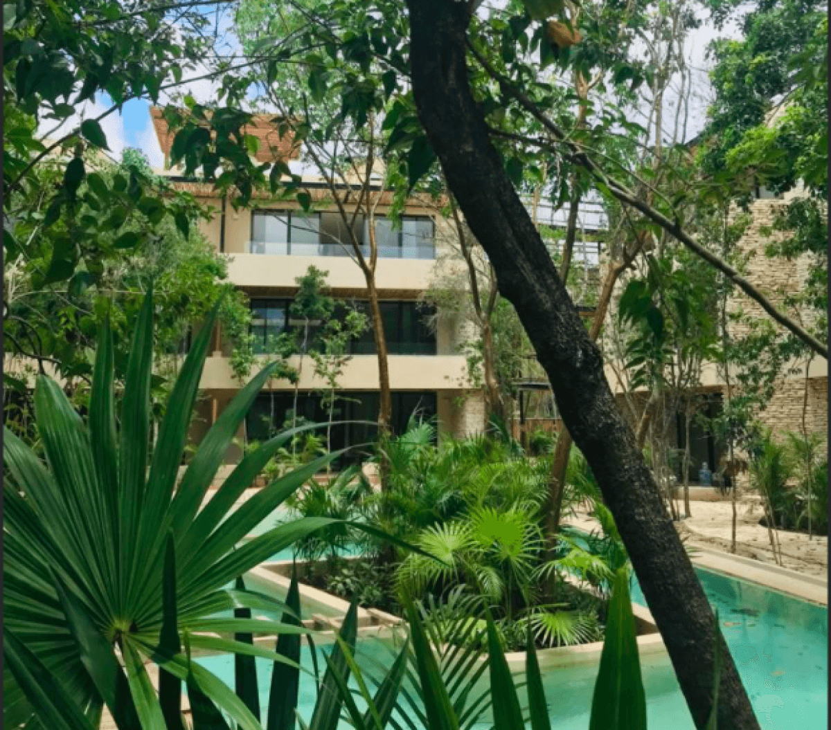 Condo with private pool surrounded by green areas in Tulum