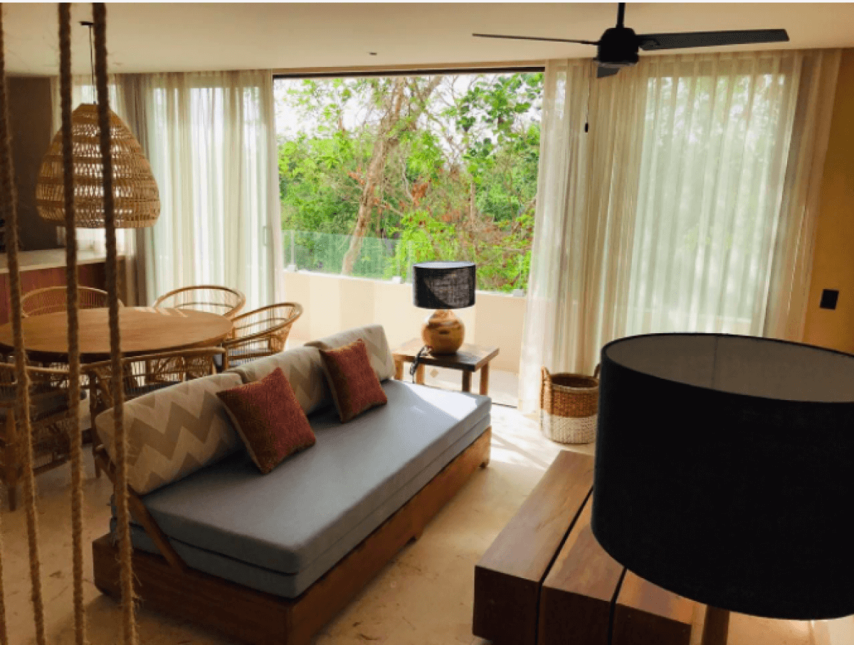 Condo with private pool surrounded by green areas in Tulum