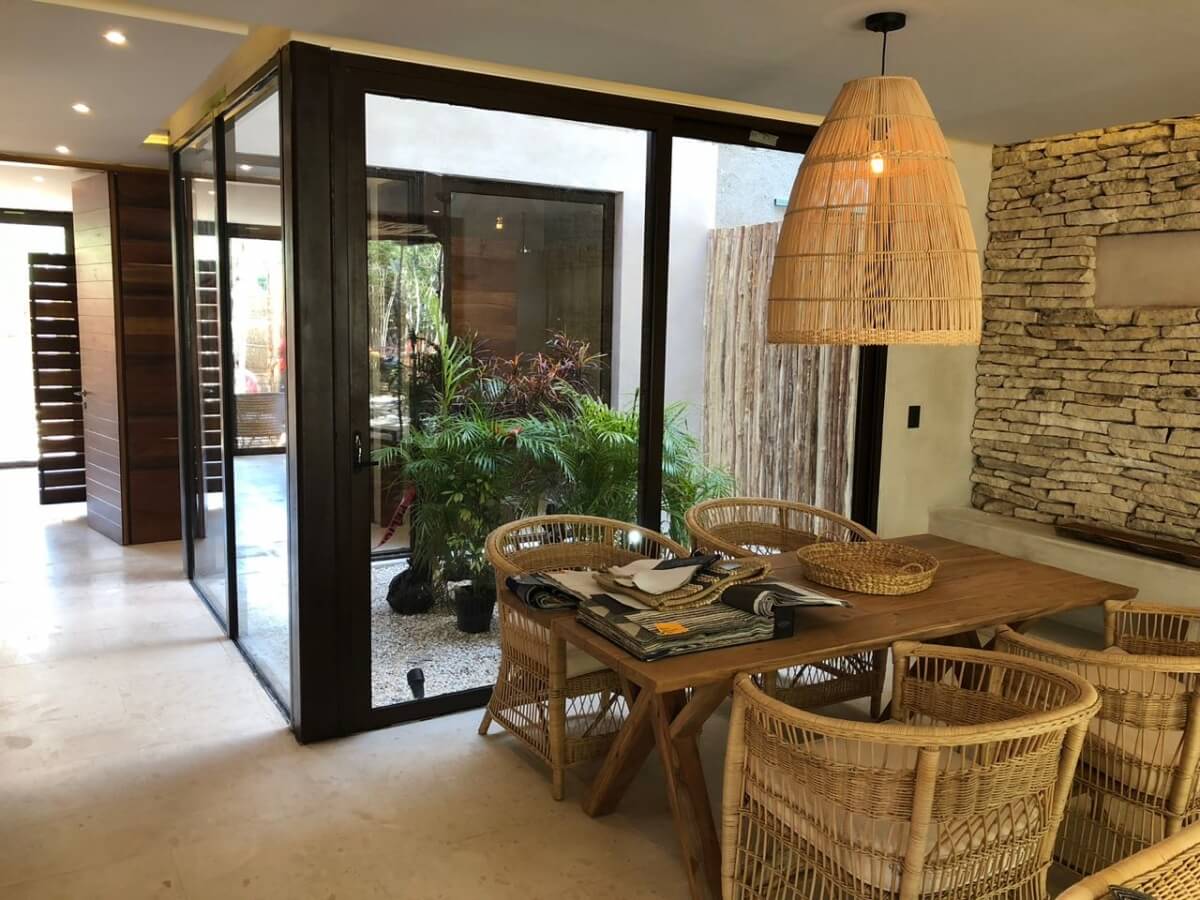 Condo with private pool surrounded by green areas in Tulum