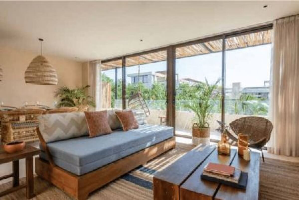 Penthouse with private pool, common oceanview rooftop, for sale, Region 8, Tulum.