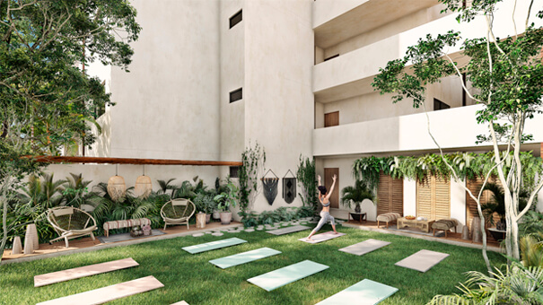 Condo with garden, pool, spa, stargazing, yoga, coworking, gym in gated community with outstanding amenities, pre-construction for sale Tulu