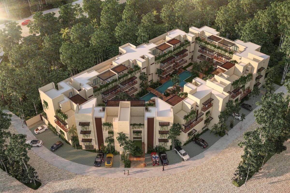 Condo with garden, pool, spa, stargazing, yoga, coworking, gym in gated community with outstanding amenities, pre-construction for sale Tulu