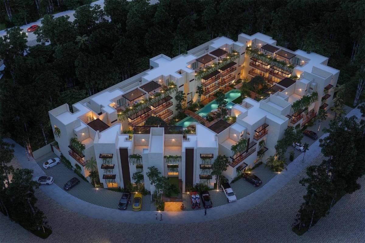 Furnished penthouse with private rooftop for sale, Aldea Zama, Tulum