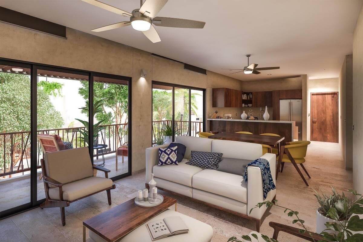 Furnished penthouse with private rooftop for sale, Aldea Zama, Tulum