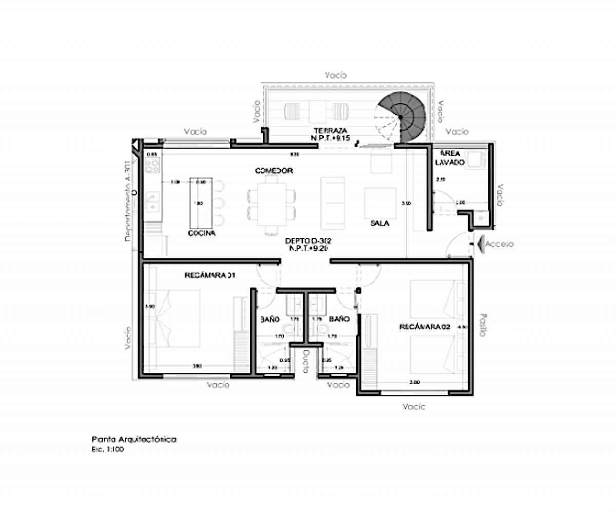 Furnished penthouse with private rooftop for sale, Aldea Zama, Tulum