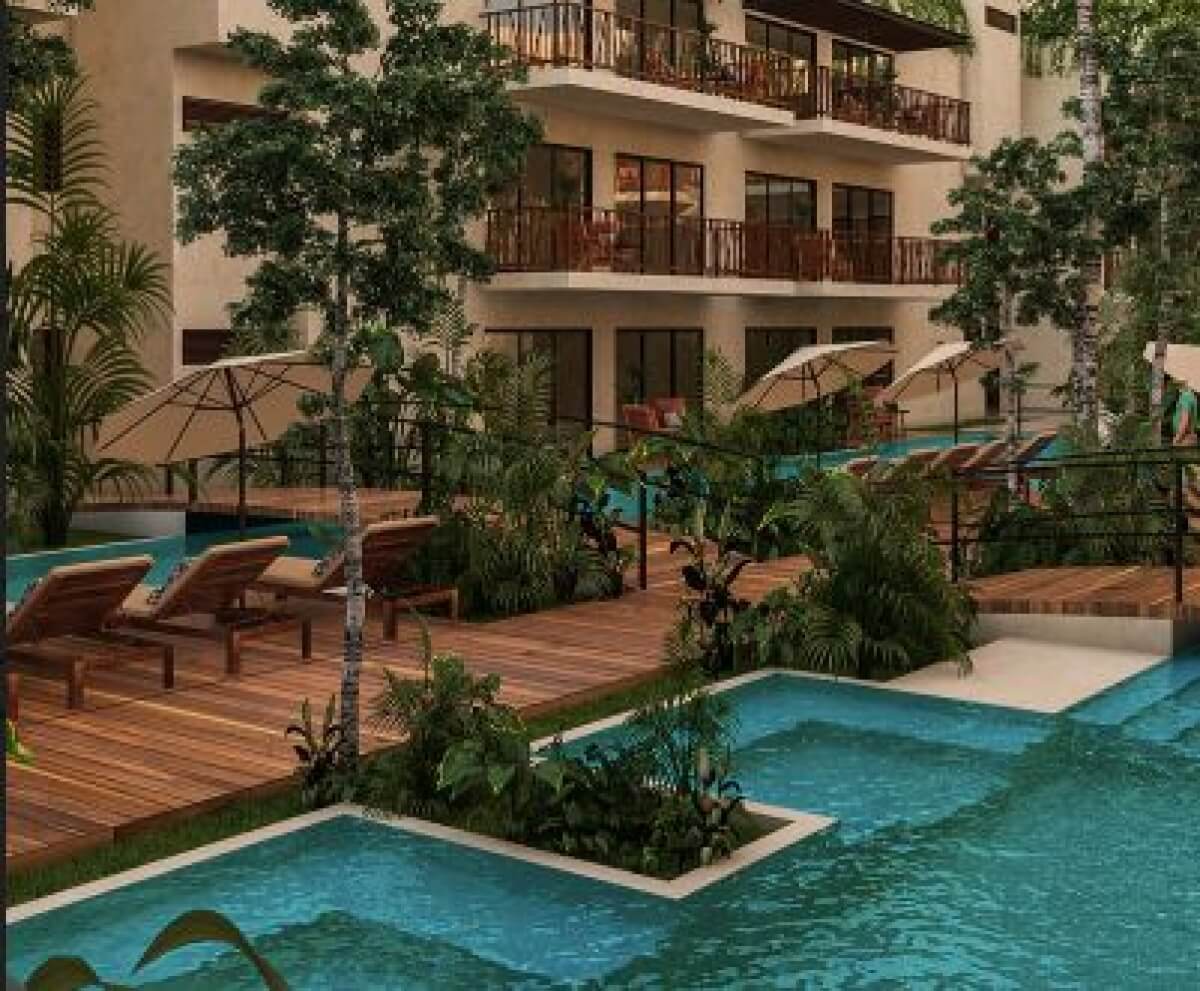 Furnished penthouse with private rooftop for sale, Aldea Zama, Tulum