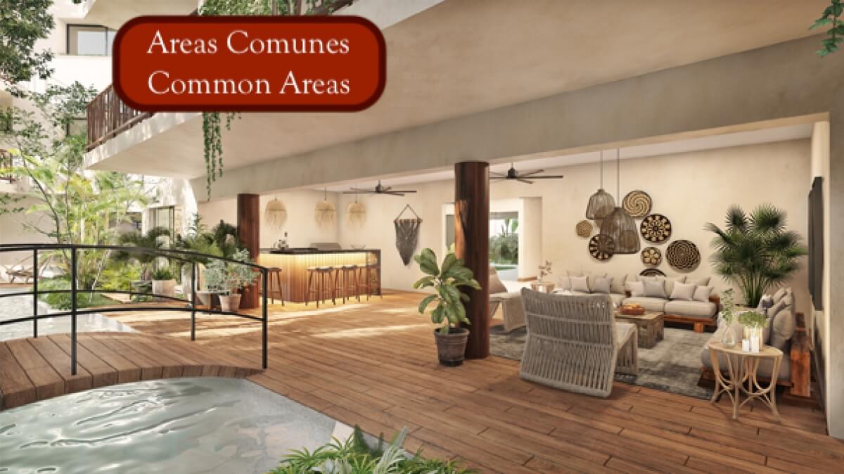 Furnished penthouse with private rooftop for sale, Aldea Zama, Tulum