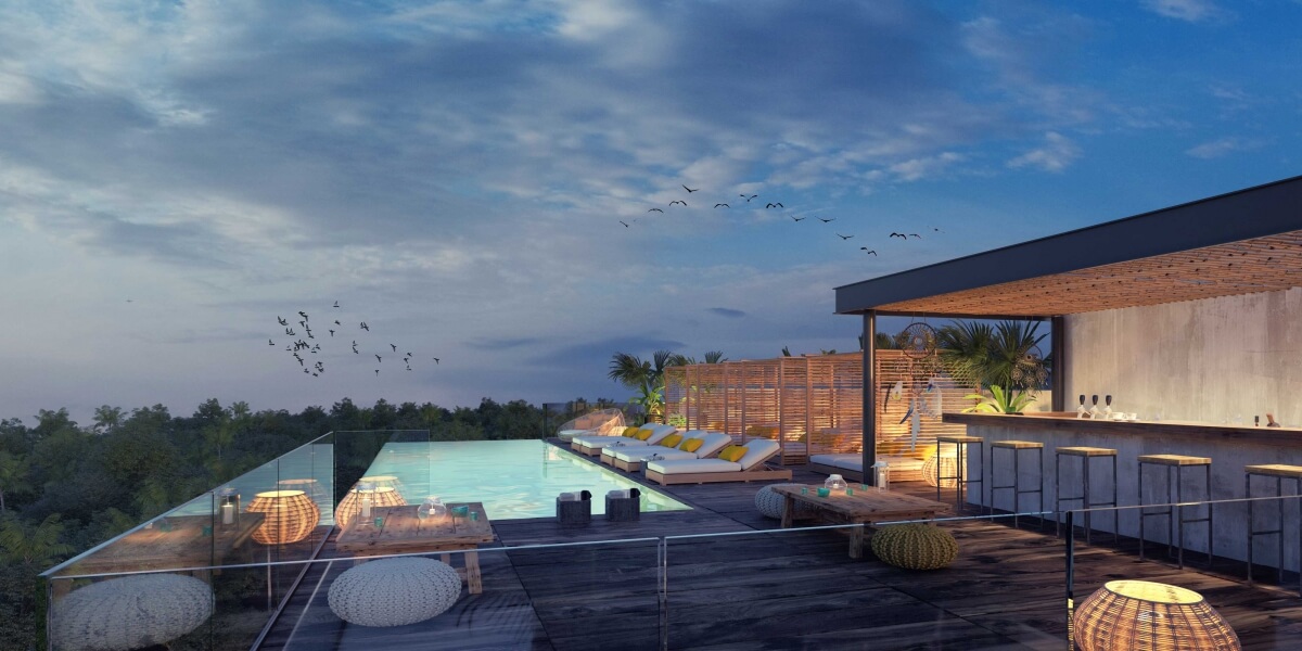 Condominium in boutique building in Aldea Zama Tulum