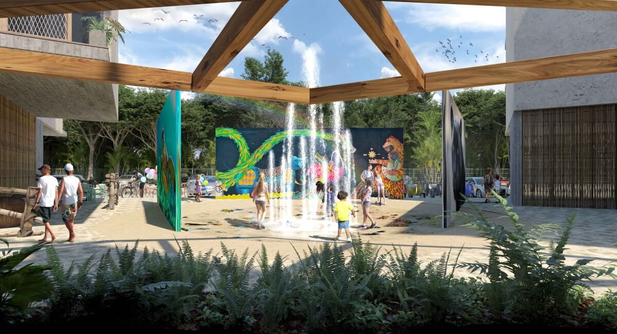 Penthouse with exclusive pool for adults on the rooftop, family pool on the ground floor, gym, co-working, spa, in pre-construction for sale