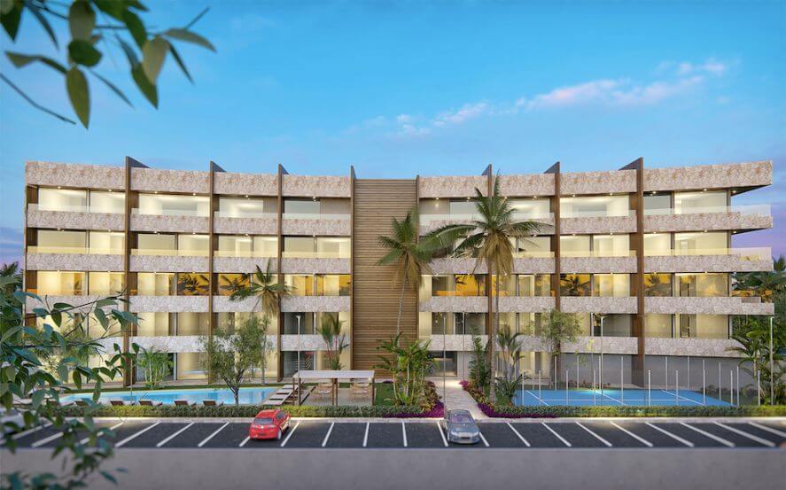 Condo oceanview from rooftop pool