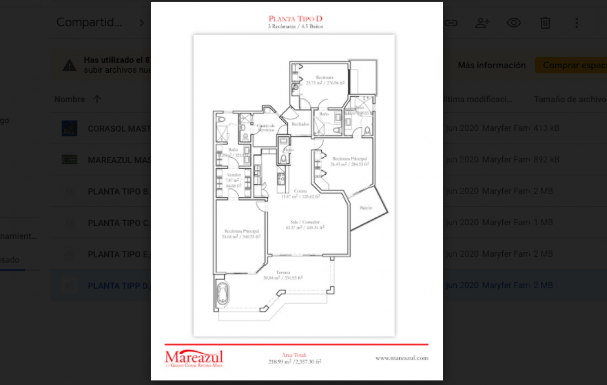 Condo with ocean view pool, 350 meters from the beach, art gallery, unique design, roof garden with jacuzzi, for sale Playa del Carmen.