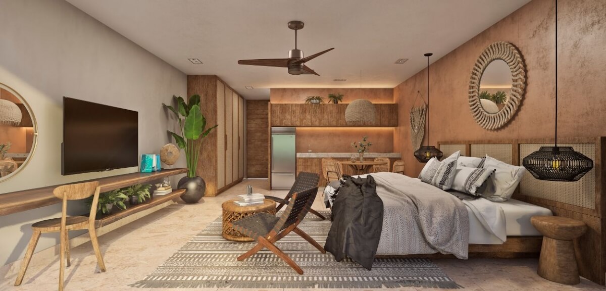 Downtown Condos with pool in Tulum