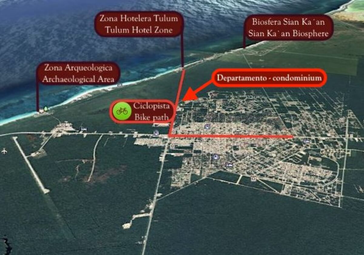 Departamento en planta baja con alberca privada, acabados de lujo en Aldea Zama Tulum, venta.