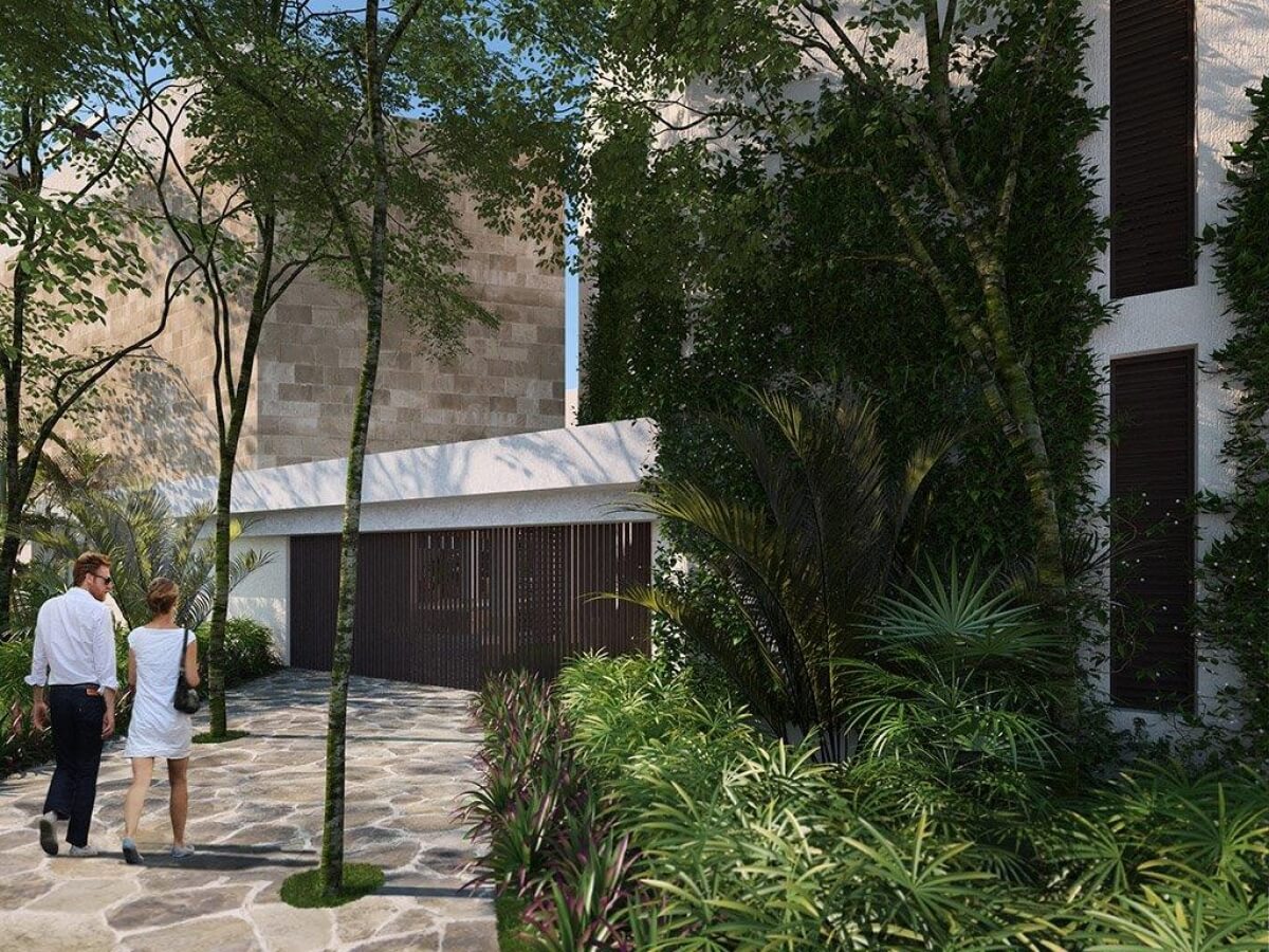 Condo with garden, private pool, gym, infinity pool, Aldea Zama, sale. Tulum.