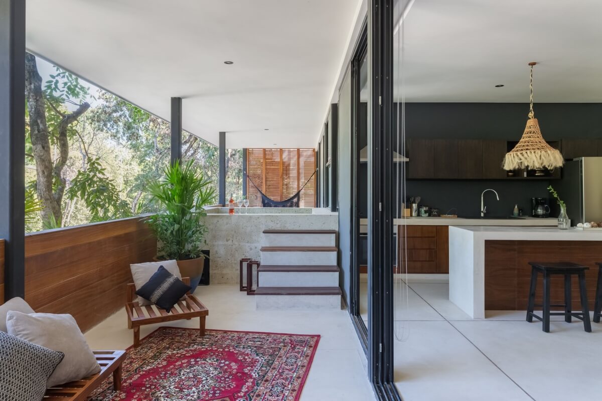 Condo with private pool surrounded by green areas in Tulum