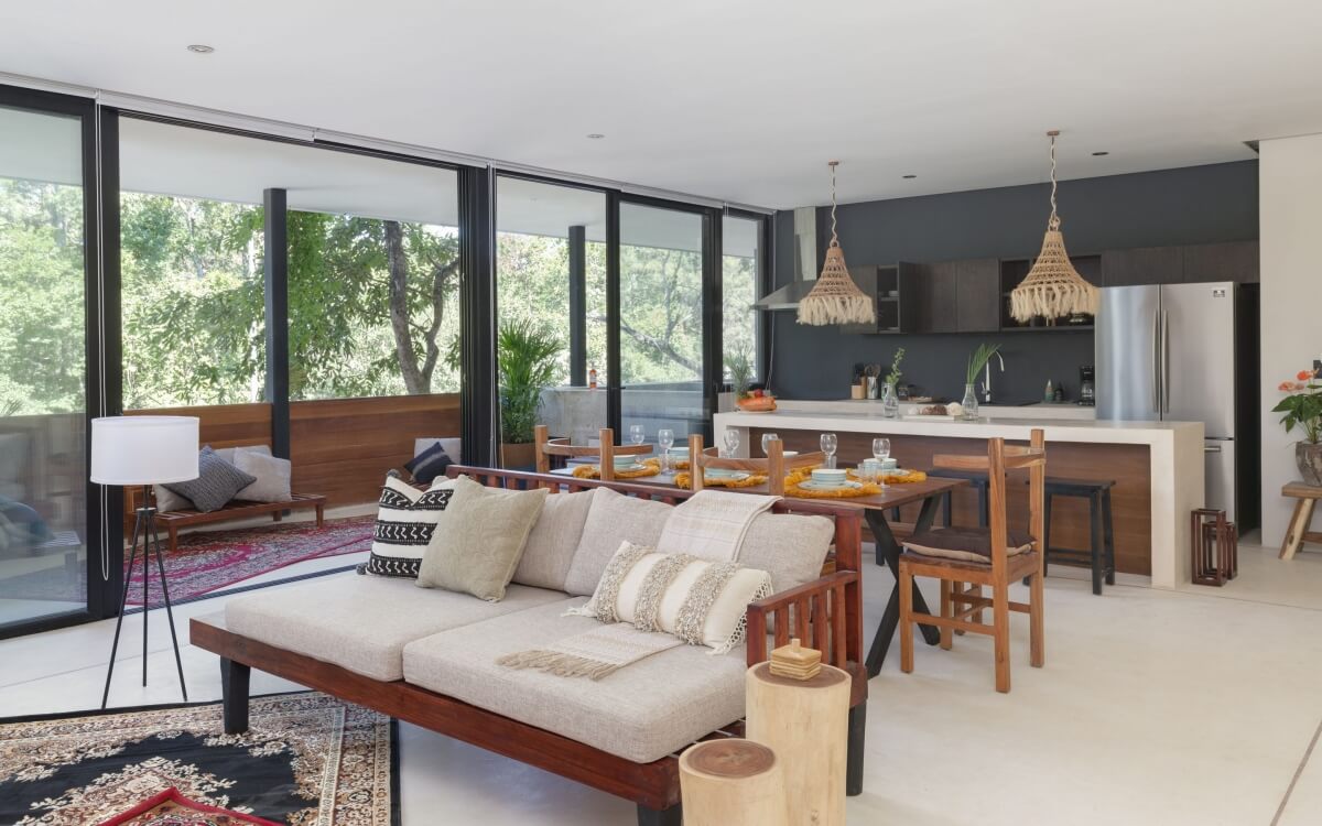 Condo with private pool surrounded by green areas in Tulum