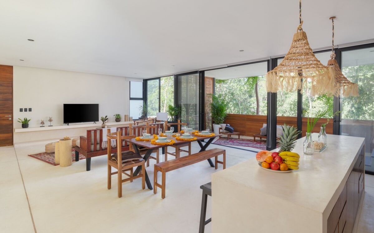 Condo with private pool surrounded by green areas in Tulum