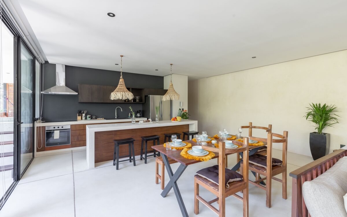 Condo with private pool surrounded by green areas in Tulum