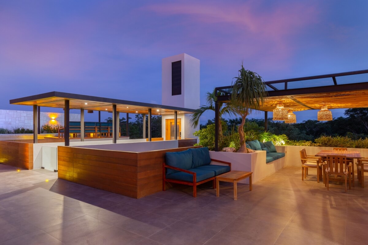 Condo with private pool surrounded by green areas in Tulum