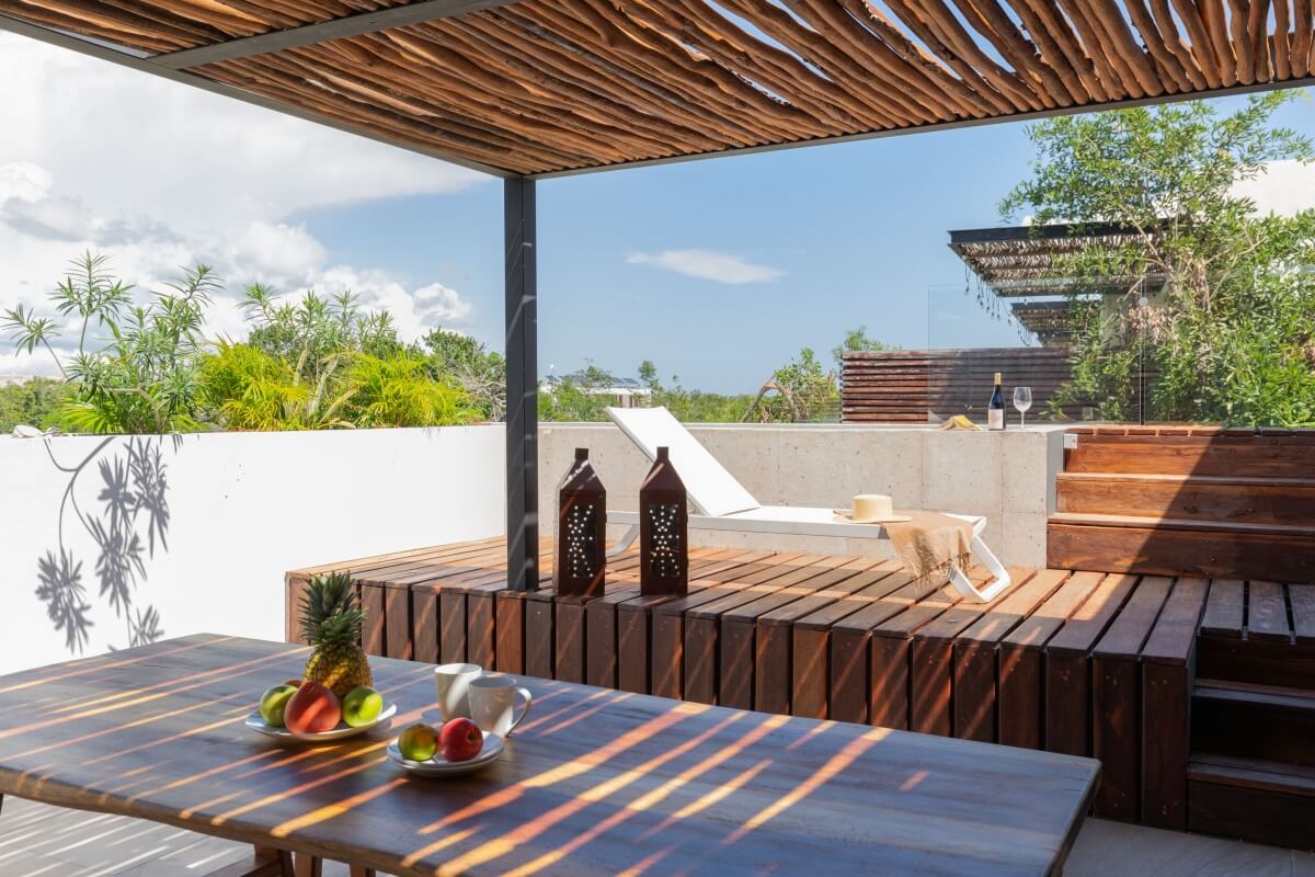 Penthouse with private pool, avant garde design unique development inspired by art for sale in Tulum.
