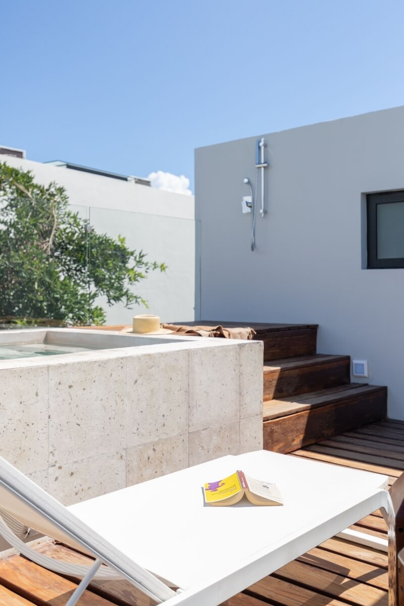 Penthouse with private pool, avant garde design unique development inspired by art for sale in Tulum.