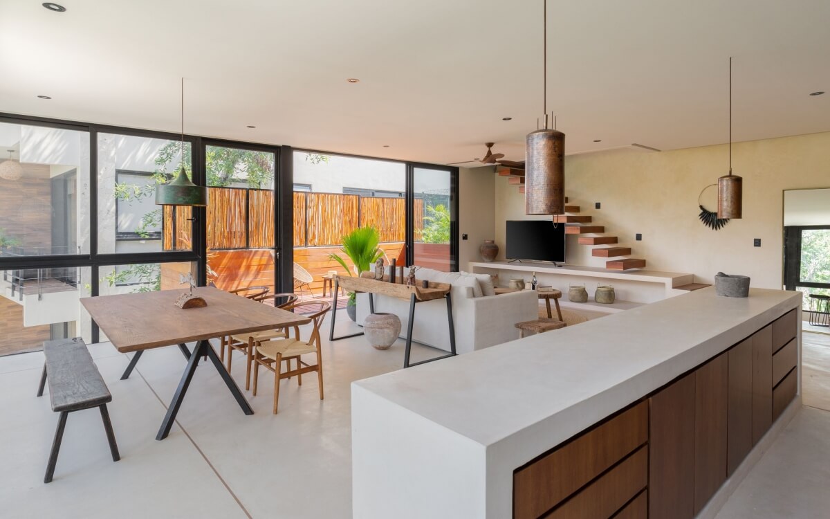 Penthouse with private pool, avant garde design unique development inspired by art for sale in Tulum.