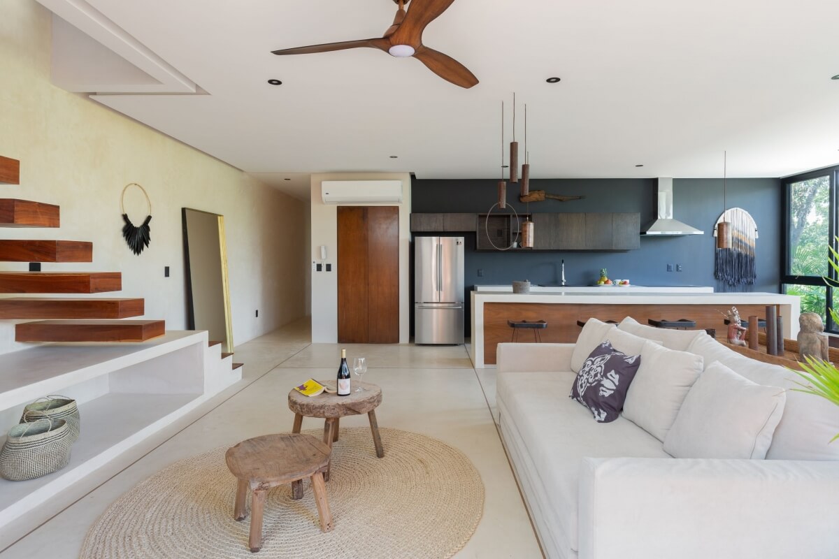 Penthouse with private pool, avant garde design unique development inspired by art for sale in Tulum.