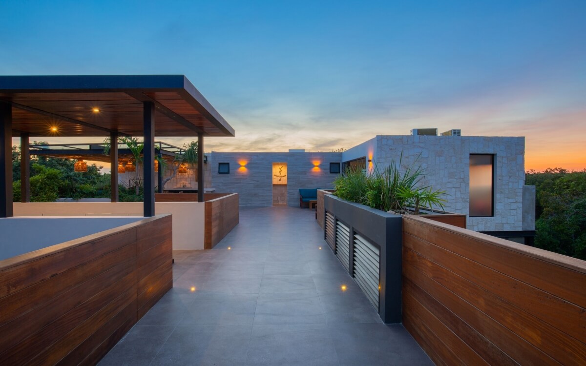 Penthouse with private pool, avant garde design unique development inspired by art for sale in Tulum.