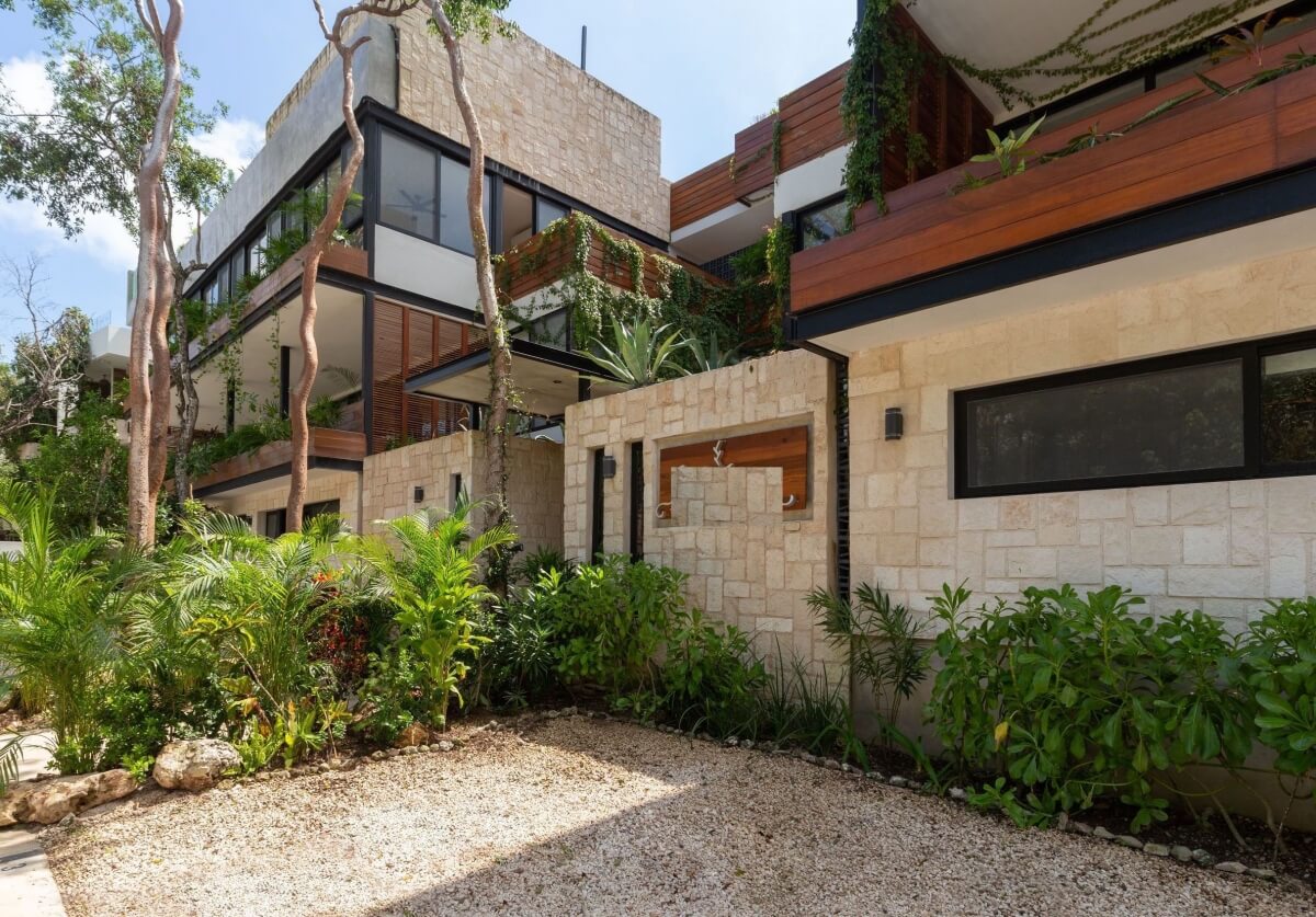 Penthouse with private pool, avant garde design unique development inspired by art for sale in Tulum.