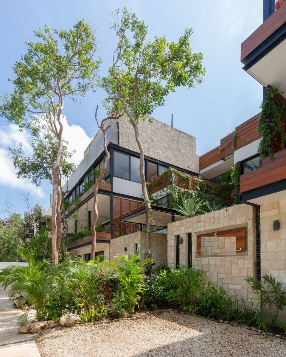 Penthouse with private pool, avant garde design unique development inspired by art for sale in Tulum.
