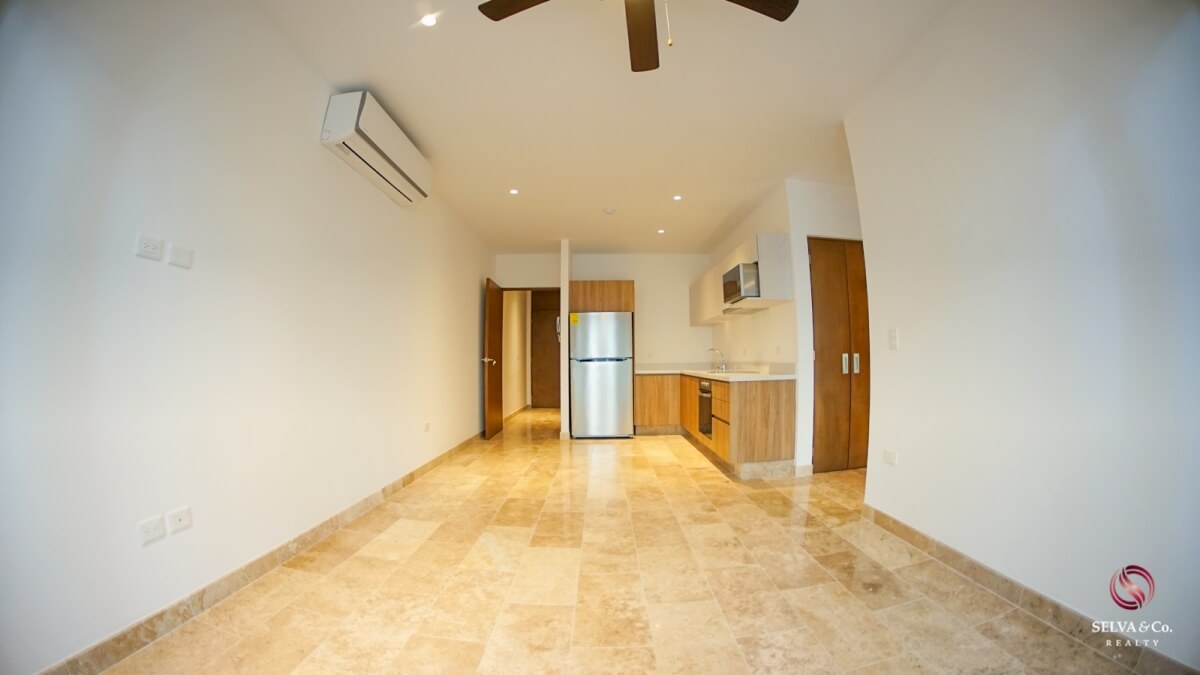 Apartment 240 meters from the beach, steps from Fifth Avenue, hotel amenities, pre-construction, sale Playa del Carmen.