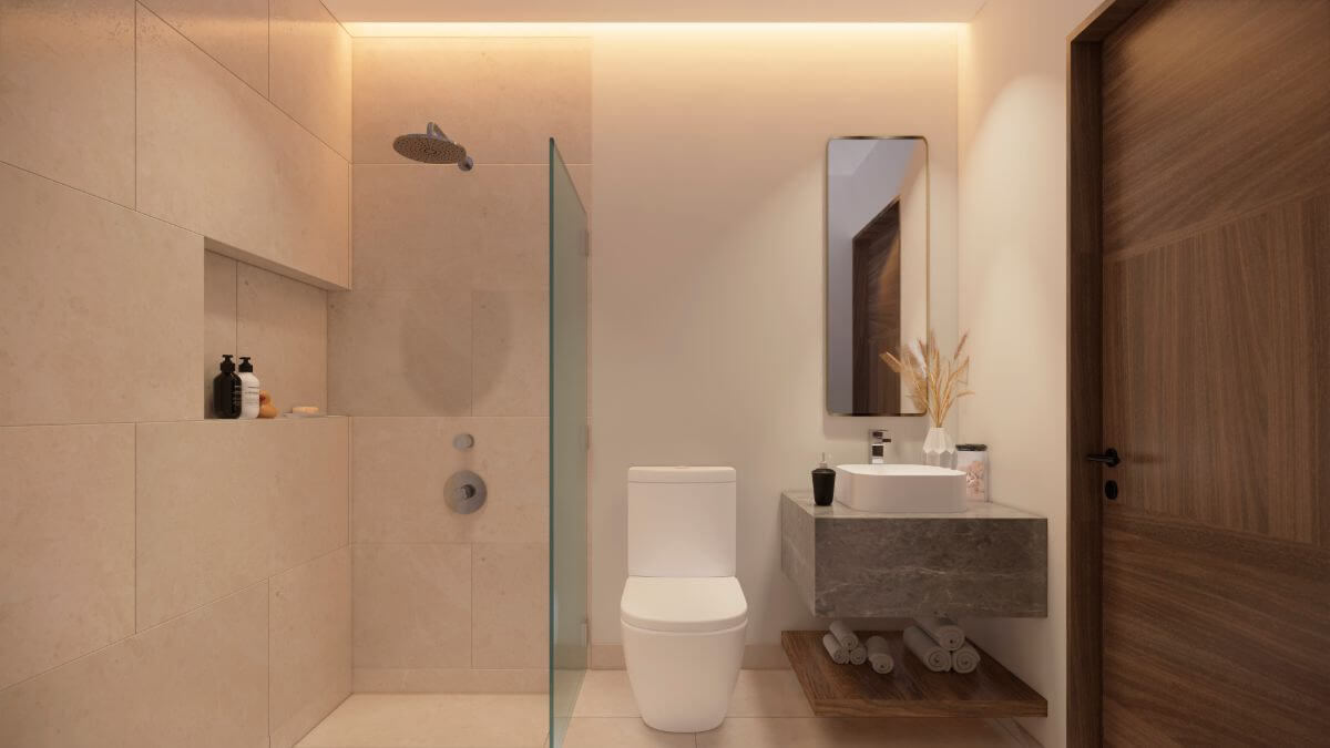 Apartment, with garden, pool, paddle tennis court, volleyball court, North Hotel Zone, Cozumel.