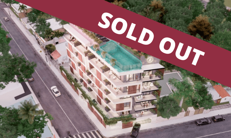 Apartment, with garden, pool, paddle tennis court, volleyball court, North Hotel Zone, Cozumel.