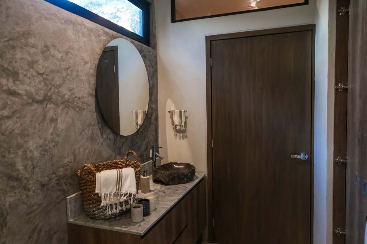 Ground floor condo with private pool, luxury finishes in Aldea Zama Tulum, for sale.