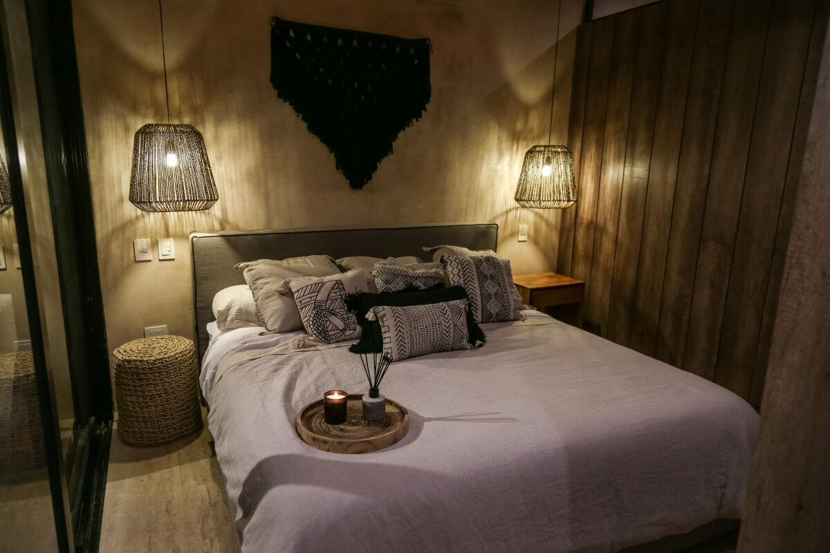 Condo with lock off system, art walk, Boho commercial area,5 star hotel amenities and services, in Tulum, sale.