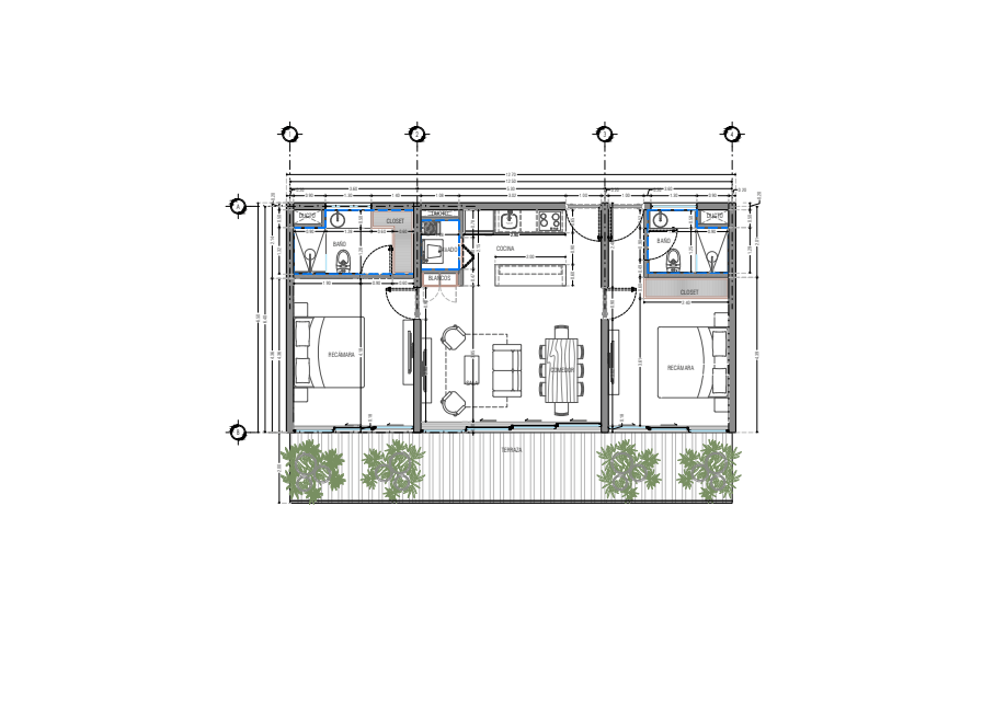 Penthouse with 32 m2 terrace, private pool, double shower and double sink, Bio-Architecture, coworking, saline pool, zen garden, solar panel