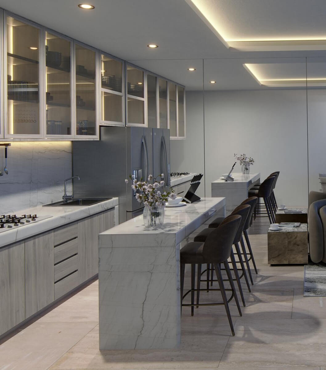 Beachfront condo for sale in pre-construction, Puerto Morelos.