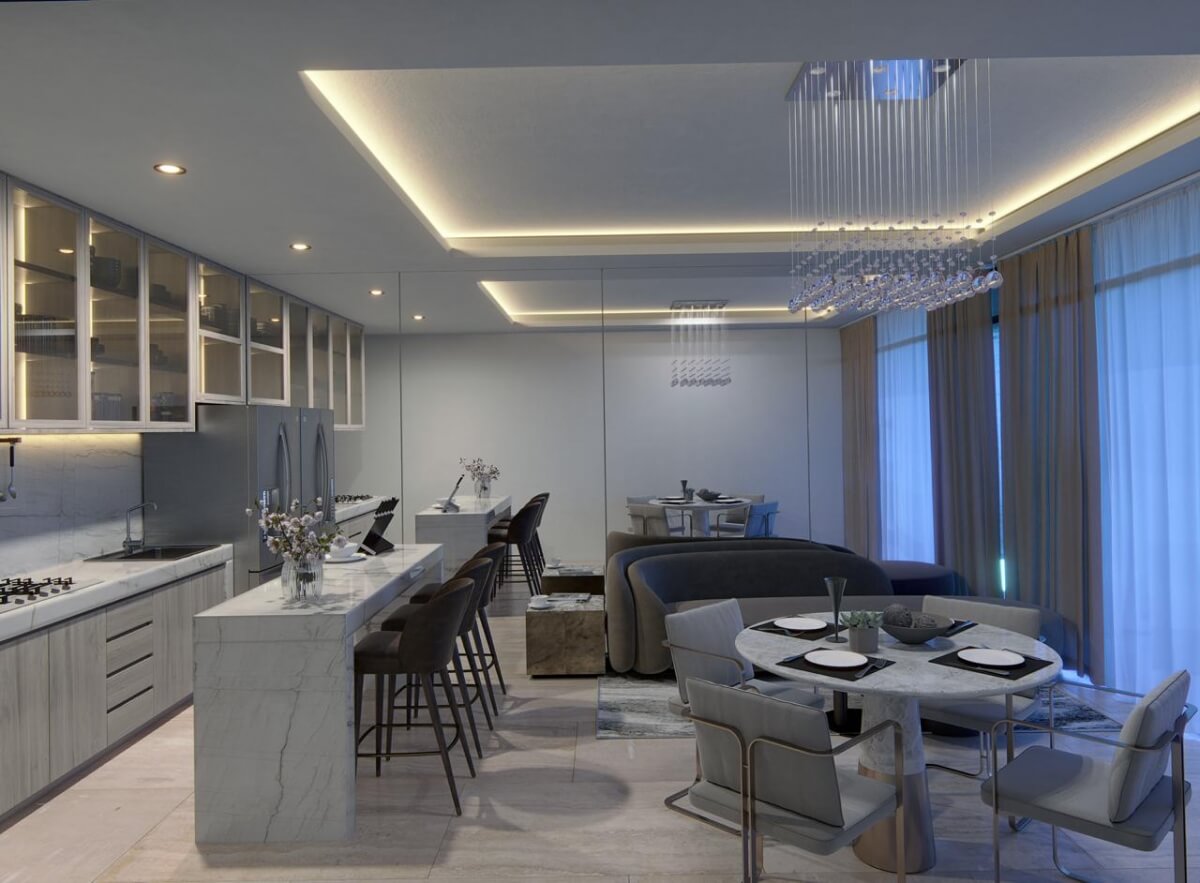 Condominio con alberca privada, en venta, Frente al mar, Puerto Morelos.