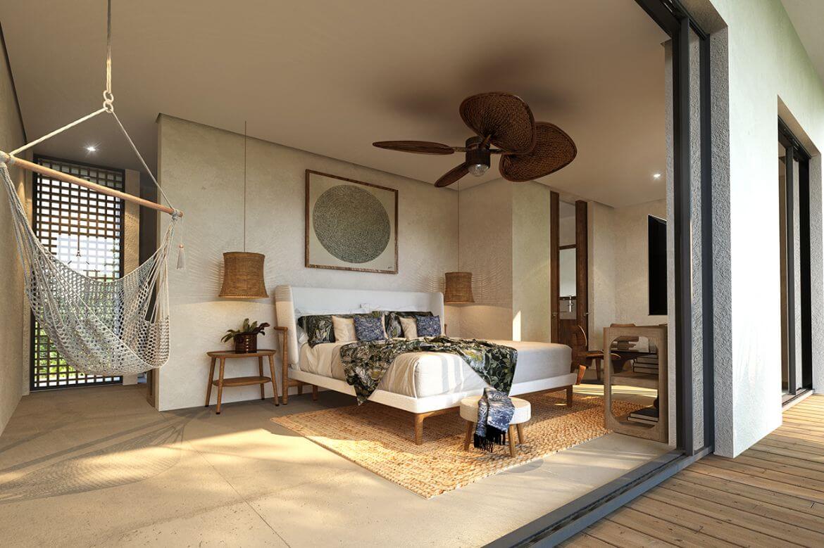 Eco friendly, luxury amenities and services, in Tulum with 3 bedrooms, with sustainable technology.