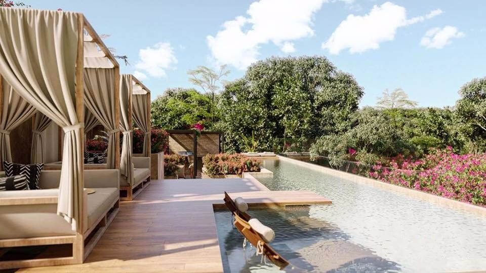 Eco friendly, luxury amenities and services, in Tulum with 3 bedrooms, with sustainable technology.