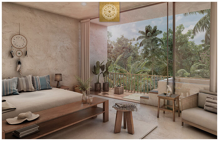 Eco friendly, luxury amenities and services, in Tulum with 3 bedrooms, with sustainable technology.