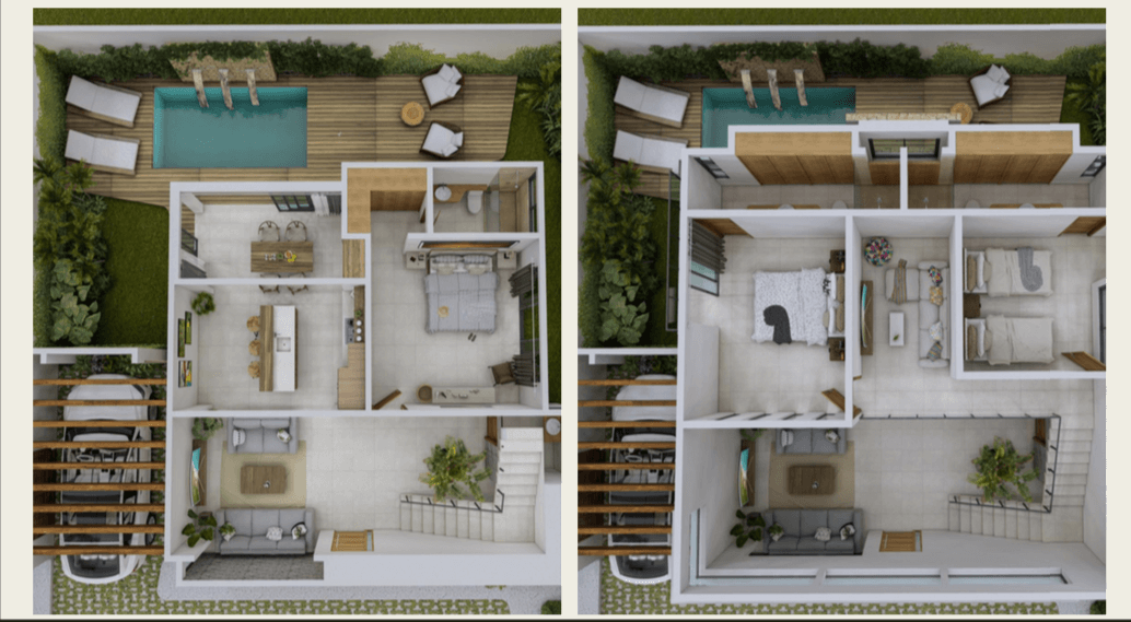 Villa with rooftop and private pool for sale, La Veleta, Tulum