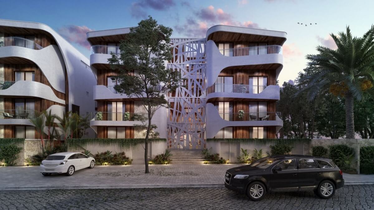 Oceanfront condo with private pool and terrace, pre-construction Tulum.