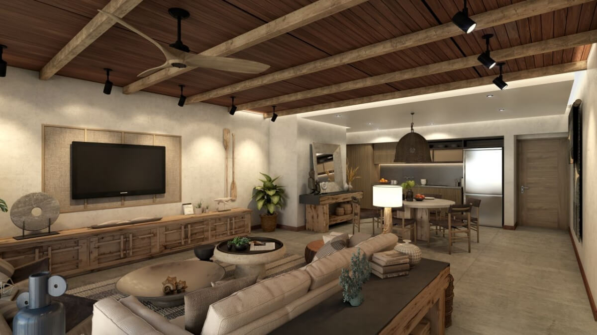 Oceanfront condo with private pool and terrace, pre-construction Tulum.