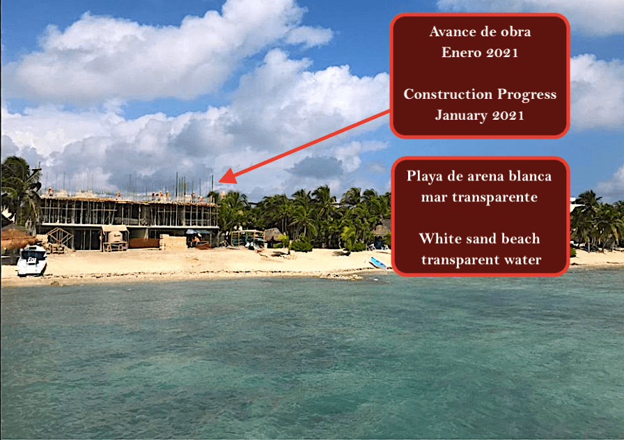 Oceanfront condo with private pool and terrace, pre-construction Tulum.