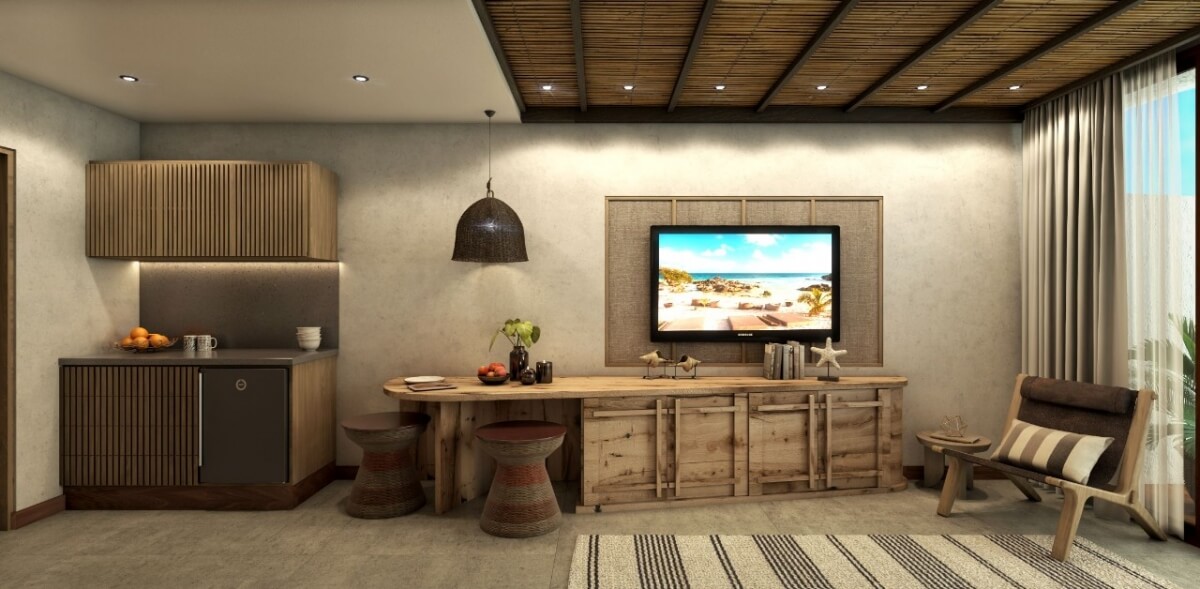 Oceanfront condo with private pool and terrace, pre-construction Tulum.