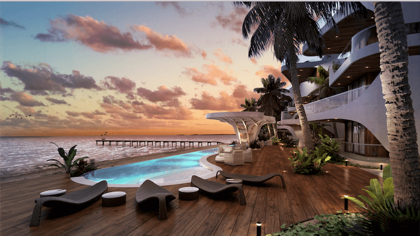 Condo with access to the beach, pool, pool bar, grills, for sale Tulum