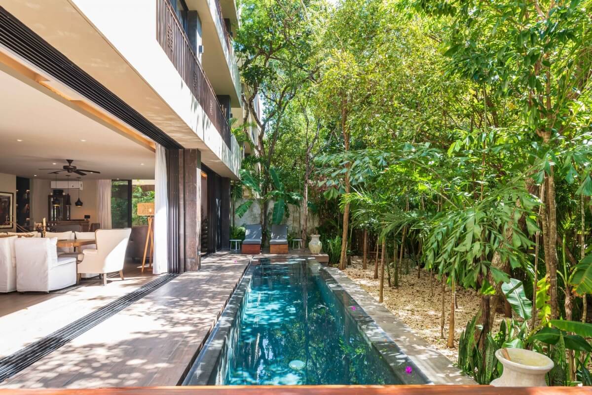 Condo with private terrace in every bedroom, beach club, for sale, Tankah Tulum
