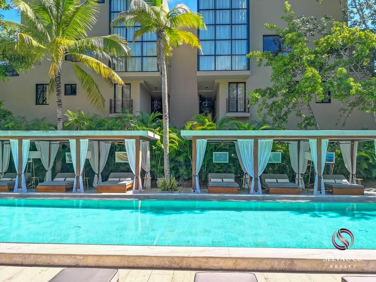 Condo with private terrace in every bedroom, beach club, for sale, Tankah Tulum